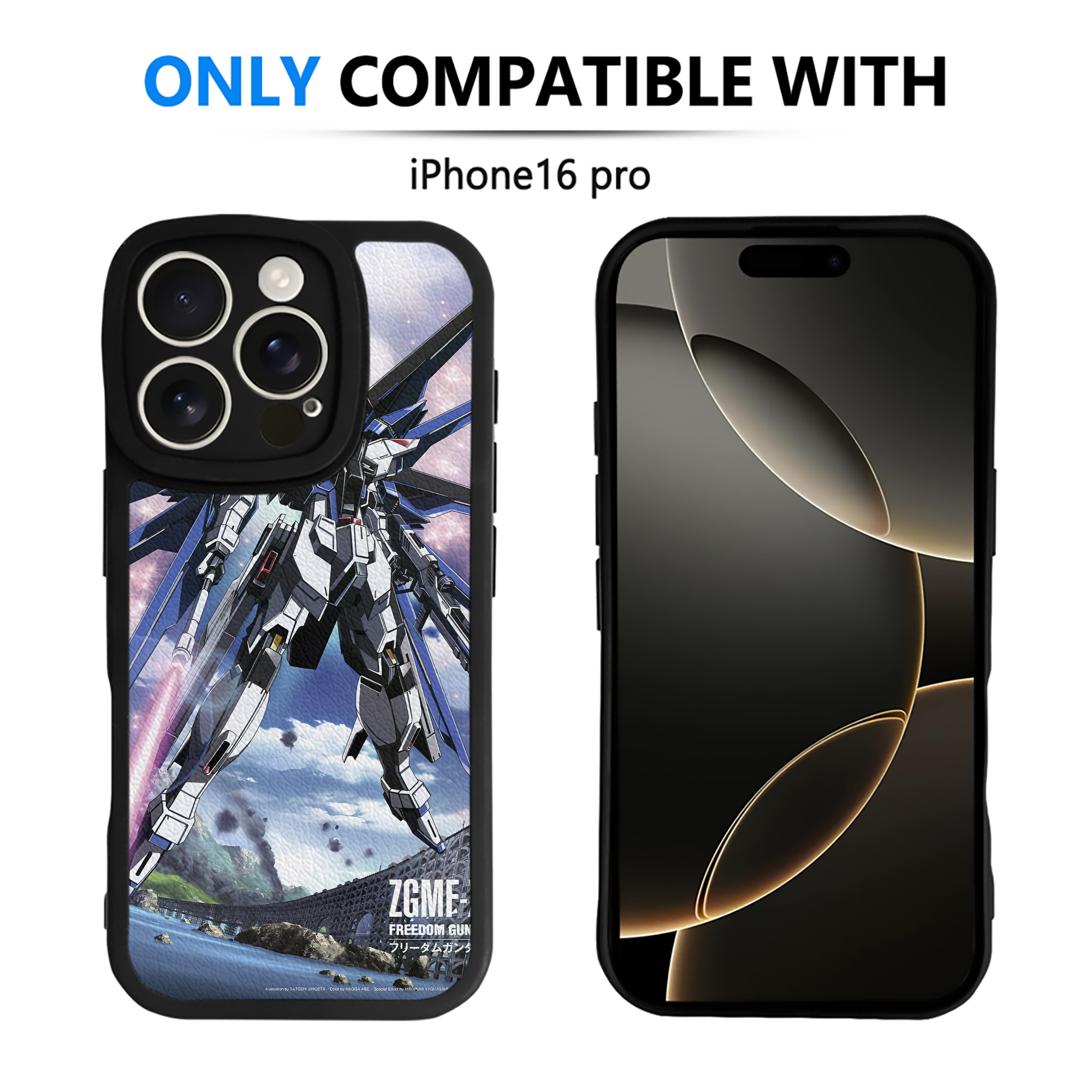 （画像用） 機動戦士ガンダム Mobile Suit Gundam 【iPhone 16シリーズ対応】シリコンスマホケース（レザー調） 材質：シリコン